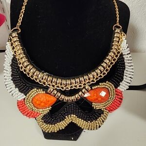 Elegant Multicolor Statement Necklace
